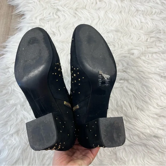 & Other Stories Dome studded suede ankle boots - Picture 7 of 9